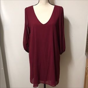 Lulu’s Shifting Dear long sleeve dress